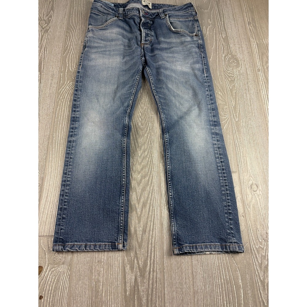 Mustang Michigan Mens Straight Leg Jeans Blue Denim 32x26 Medium Wash